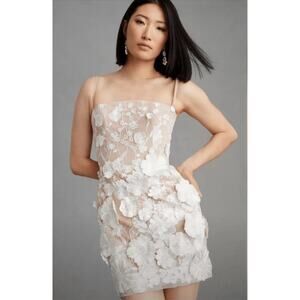 Helsi Hilma White 3D Floral Mini Dress